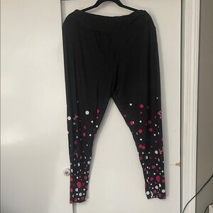 Disney Polka Dot 2X Minnie Mouse Leggings